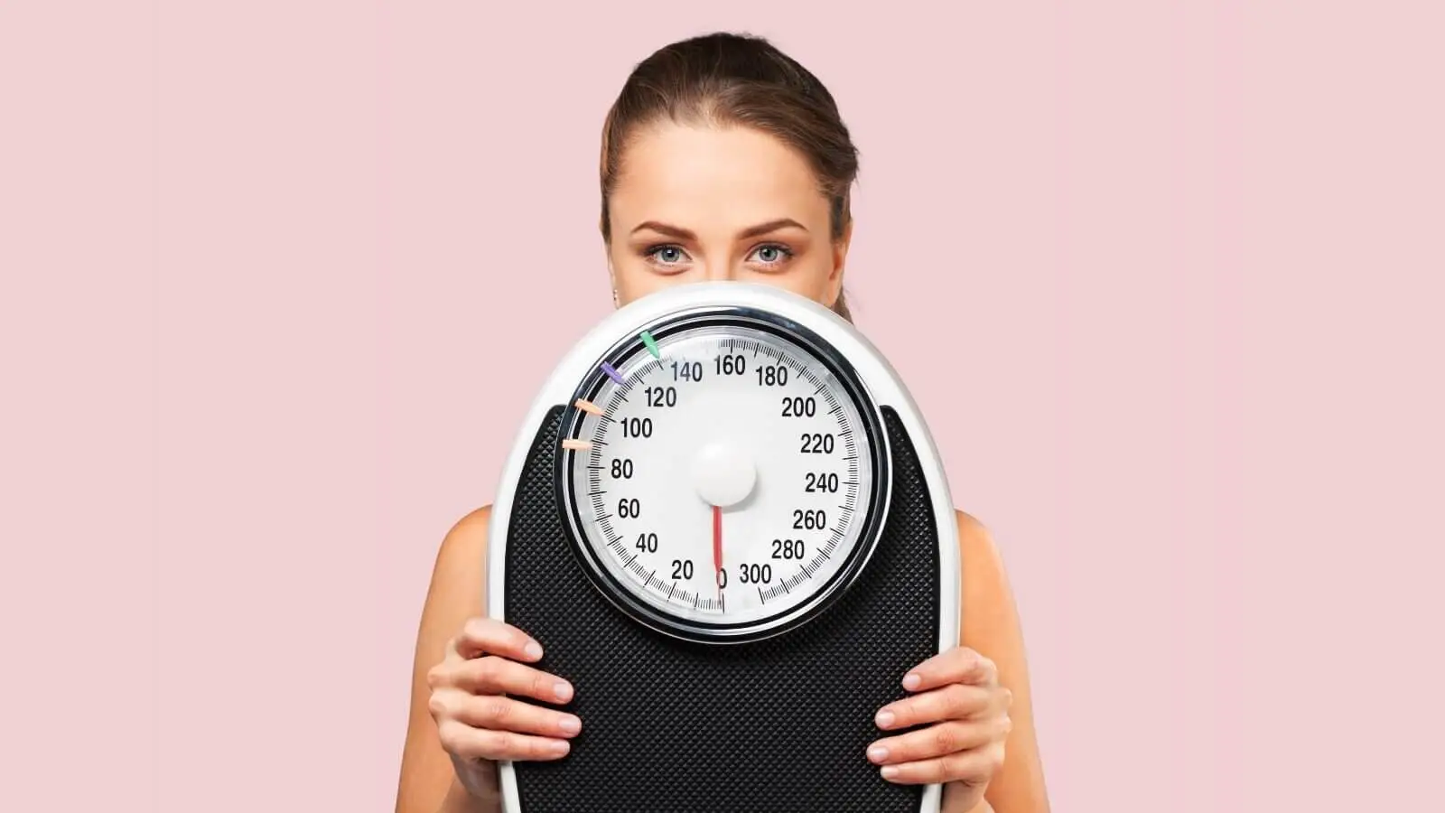 Balanced fresh food representing weight management